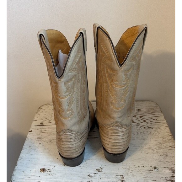 Western Boots RUDEL Roger’s Boots Exotic Lizard Skin Leather Cowboy Men Sz 7.5 main image 10